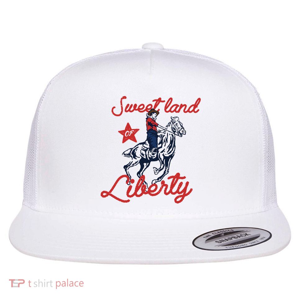 Liberty City Cowboy 4th Of July Sweet Land Liberty Cowboy Flatbill Hat