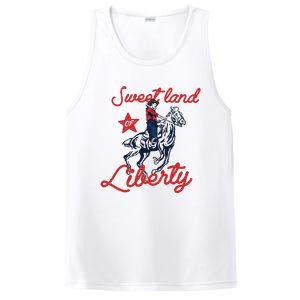 Liberty City Cowboy 4th Of July Sweet Land Liberty Cowboy PosiCharge Competitor Tank