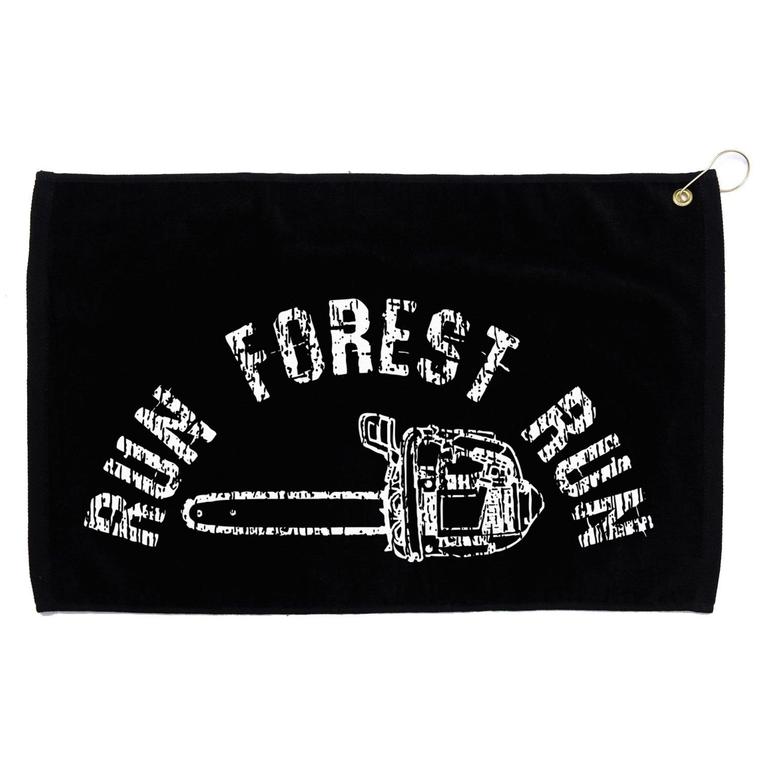 Lumberjack Chainsaw Chop Wood Gift Grommeted Golf Towel