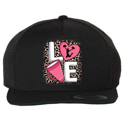 Love Cheer Cheerleader Cheerleading Outfit Wool Snapback Cap