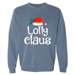 Lolly Claus Christmas Santa Claus Xmas Family Pajamas Wo Garment-Dyed Sweatshirt