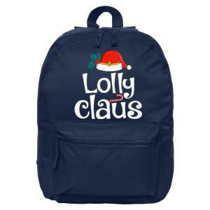 Lolly Claus Christmas Santa Claus Xmas Family Pajamas Wo 16 in Basic Backpack