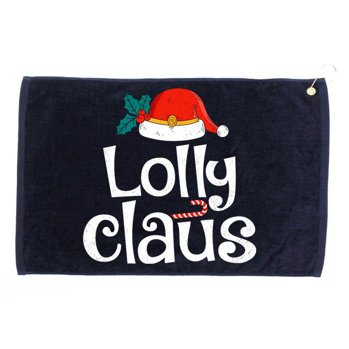 Lolly Claus Christmas Santa Claus Xmas Family Pajamas Wo Grommeted Golf Towel