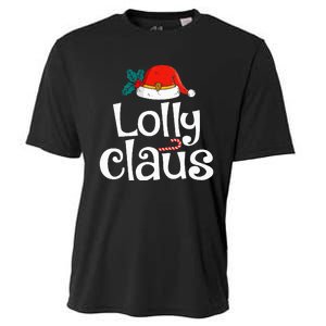 Lolly Claus Christmas Santa Claus Xmas Family Pajamas Cooling Performance Crew T-Shirt