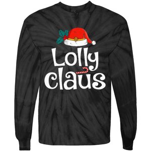 Lolly Claus Christmas Santa Claus Xmas Family Pajamas Tie-Dye Long Sleeve Shirt