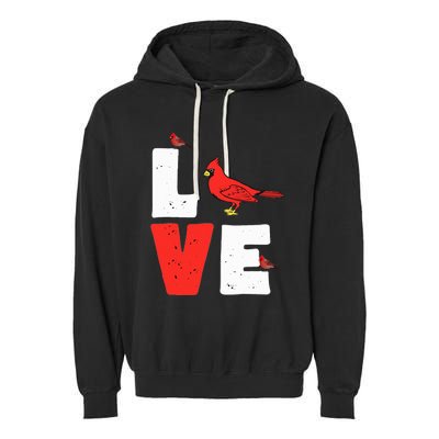 Love Cardinal Cardinal Lover Garment-Dyed Fleece Hoodie