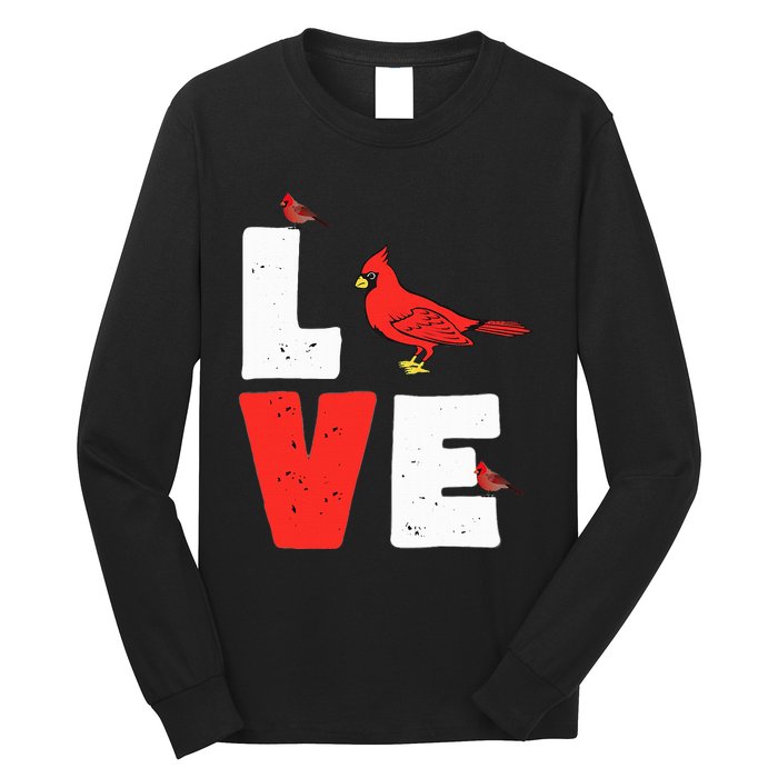 Love Cardinal Cardinal Lover Long Sleeve Shirt