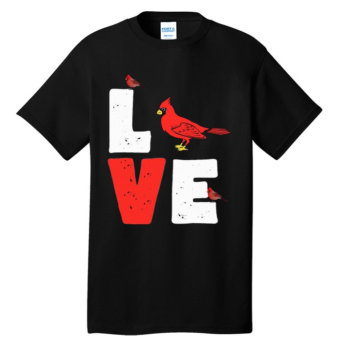 Love Cardinal Cardinal Lover Tall T-Shirt