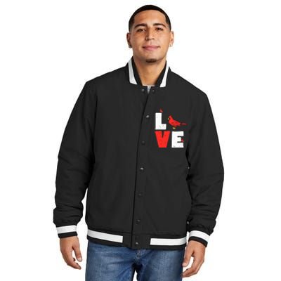 Love Cardinal Cardinal Lover Insulated Varsity Jacket