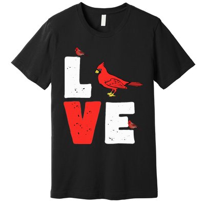 Love Cardinal Cardinal Lover Premium T-Shirt