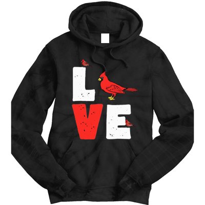 Love Cardinal Cardinal Lover Tie Dye Hoodie