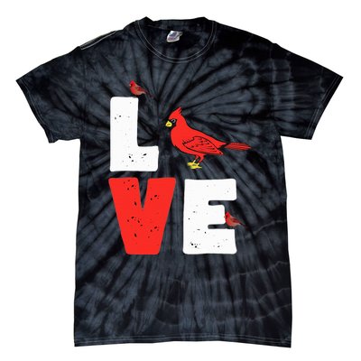 Love Cardinal Cardinal Lover Tie-Dye T-Shirt