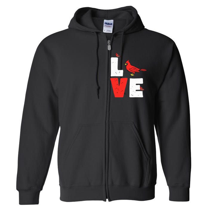 Love Cardinal Cardinal Lover Full Zip Hoodie