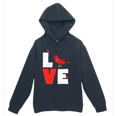 Love Cardinal Cardinal Lover Urban Pullover Hoodie