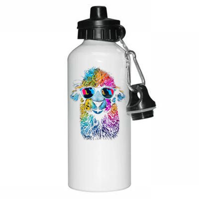 Lama Colorful Cool Alpaca Alpacalover Aluminum Water Bottle 