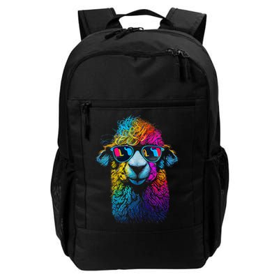 Lama Colorful Cool Alpaca Alpacalover Backpack