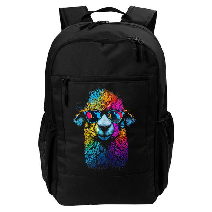 Lama Colorful Cool Alpaca Alpacalover Backpack