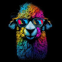 Lama Colorful Cool Alpaca Alpacalover Backpack