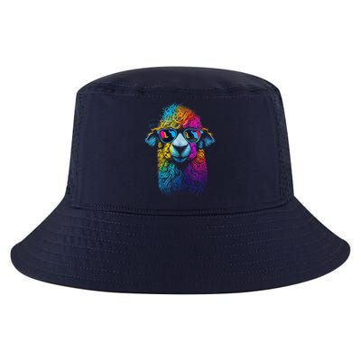 Lama Colorful Cool Alpaca Alpacalover Cool Comfort Performance Bucket Hat