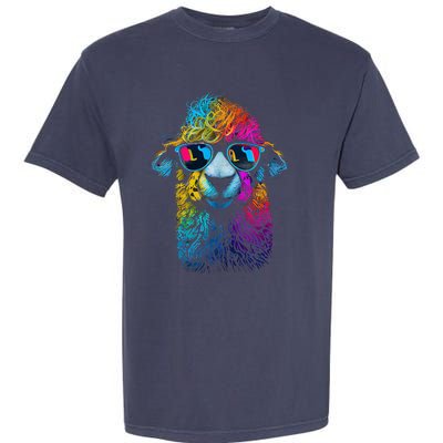 Lama Colorful Cool Alpaca Alpacalover Garment-Dyed Heavyweight T-Shirt