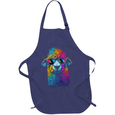 Lama Colorful Cool Alpaca Alpacalover Apron