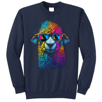 Lama Colorful Cool Alpaca Alpacalover Sweatshirt