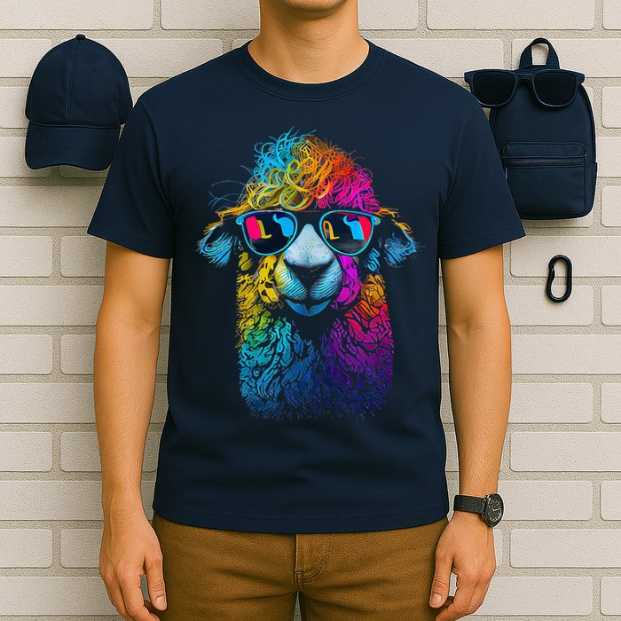 Lama Colorful Cool Alpaca Alpacalover T-Shirt