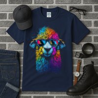 Lama Colorful Cool Alpaca Alpacalover Tall T-Shirt