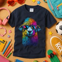 Lama Colorful Cool Alpaca Alpacalover Kids T-Shirt