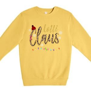 Lolli Claus Christmas Gift Premium Crewneck Sweatshirt