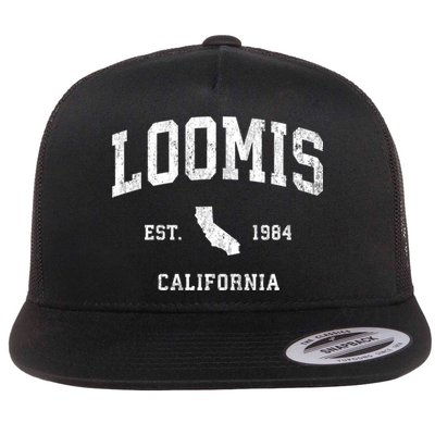Loomis California Ca Vintage Athletic Flatbill Hat