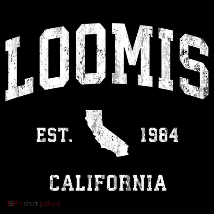 Loomis California Ca Vintage Athletic Baby Bodysuit