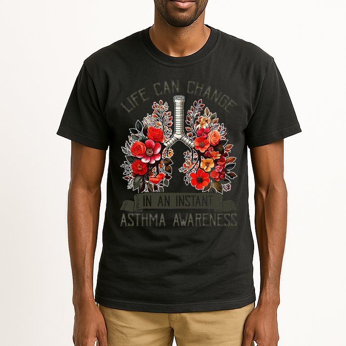 Life Can Change In An Instant Asthma Awareness Tall T-Shirt