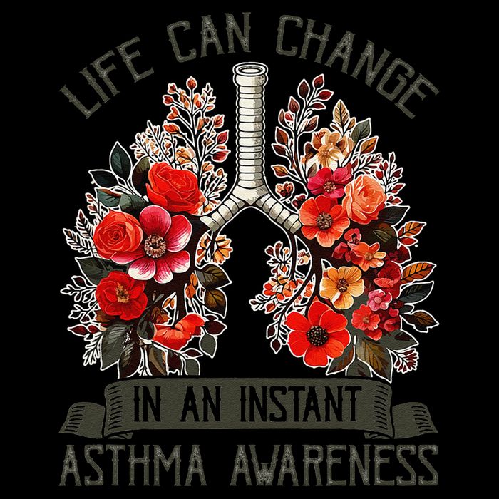Life Can Change In An Instant Asthma Awareness Tall T-Shirt