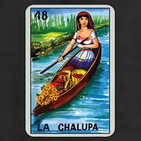 La Chalupa Card Mexican Lottery Card 7 Panel Mesh Trucker Snapback Hat