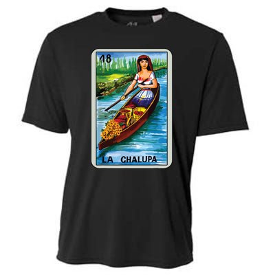 La Chalupa Card Mexican Lottery Card Cooling Performance Crew T-Shirt