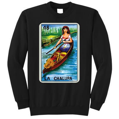 La Chalupa Card Mexican Lottery Card Sweatshirt