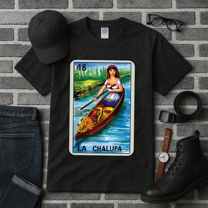 La Chalupa Card Mexican Lottery Card Tall T-Shirt