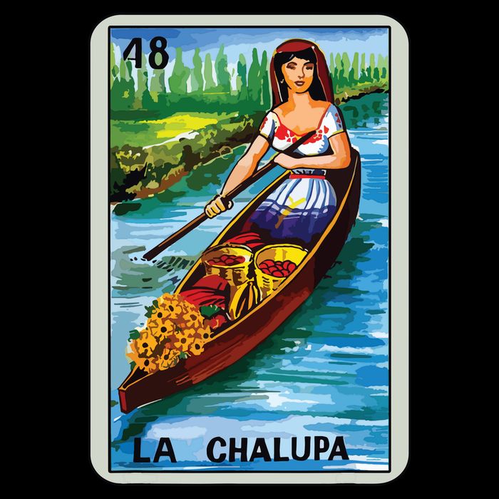 La Chalupa Card Mexican Lottery Card Tall T-Shirt