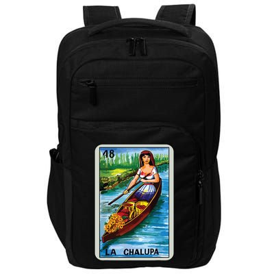 La Chalupa Card Mexican Lottery Card Impact Tech Backpack