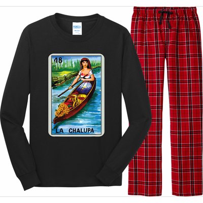 La Chalupa Card Mexican Lottery Card Long Sleeve Pajama Set