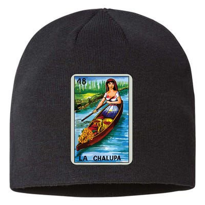 La Chalupa Card Mexican Lottery Card Sustainable Beanie