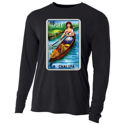 La Chalupa Card Mexican Lottery Card Cooling Performance Long Sleeve Crew