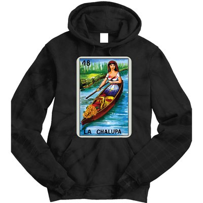 La Chalupa Card Mexican Lottery Card Tie Dye Hoodie