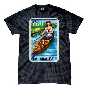 La Chalupa Card Mexican Lottery Card Tie-Dye T-Shirt