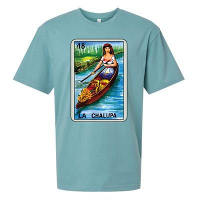 La Chalupa Card Mexican Lottery Card Sueded Cloud Jersey T-Shirt