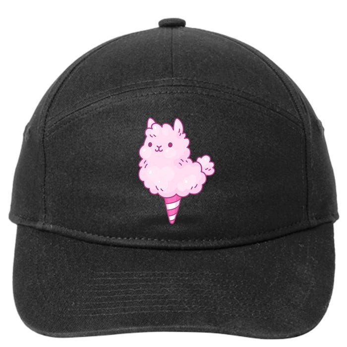 Llama Cotton Candy 7-Panel Snapback Hat
