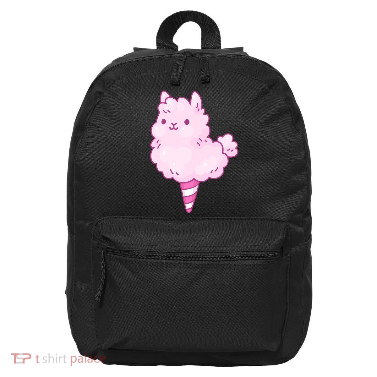 Llama Cotton Candy 16 in Basic Backpack