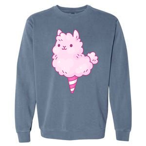 Llama Cotton Candy Garment-Dyed Sweatshirt