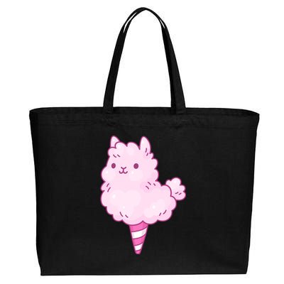 Llama Cotton Candy Cotton Canvas Jumbo Tote